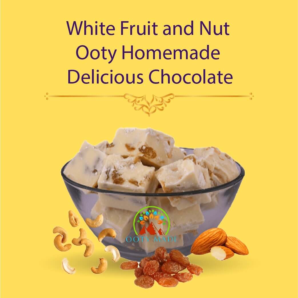 White Fruit and Nut Ooty Homemade Delicious Chocolate