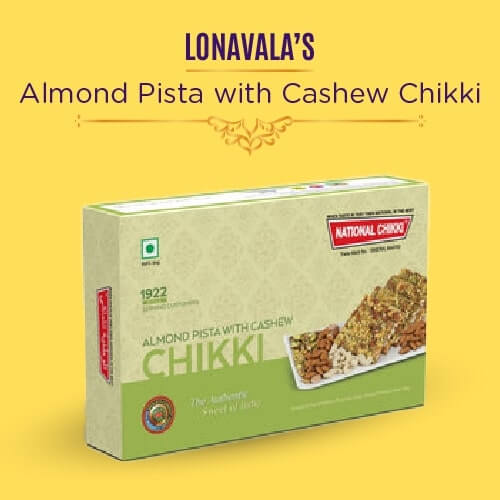 Almond Pista with Cashew Chikki