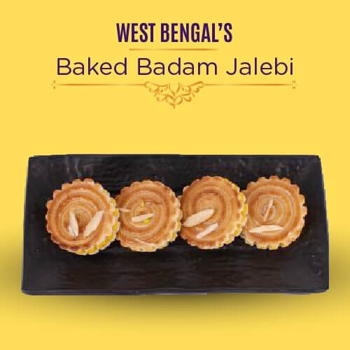 Baked Badam Jalebi