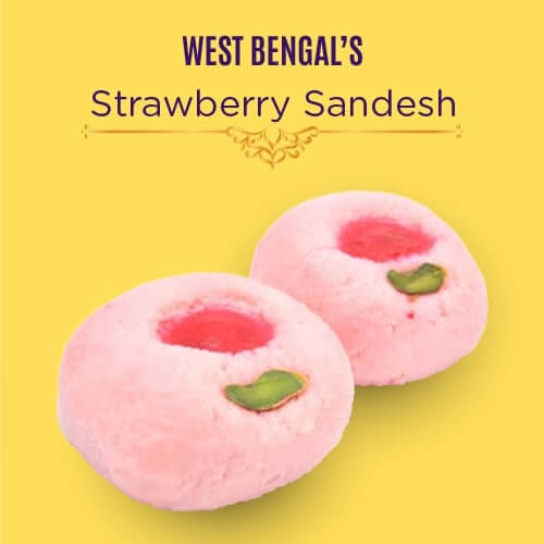 Strawberry Sandesh